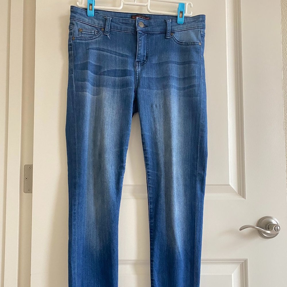 Denim Jeans Mid-Rise Ankle Slim Skinny